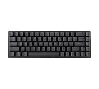 VBESTLIFE Teclado de Computadora 68 Teclas Teclado para Juegos Plug and Play Interruptor Azul de Pulsación de Tecla Transparente para Oficina (#1)