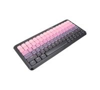 VBESTLIFE Teclado Inalámbrico Bluetooth 2,4G, Interruptor de Tijera Silencioso con Conexión de Modo Dual para Tableta Portátil (Negro Rosa Degradado)