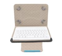 VBESTLIFE Teclado Inalámbrico Bluetooth +7 '' Funda Protectora Universal de la PU del Ordenador Portátil para Tableta Android/iOS/Win Prueba de Polvo, Impermeable