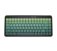 VBESTLIFE Teclado Inalámbrico Bluetooth con Amplia Compatibilidad (Negro Verde Degradado)