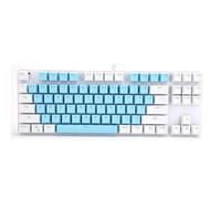 VBESTLIFE Teclado mecánico de Juego de Interruptor Azul mecánico de 87 Teclas con retroiluminación Mixta para Ordenador de sobremesa, Ordenador portátil(Azul)