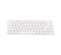 VBESTLIFE Teclado Mecánico para Juegos, 68 Teclas Intercambiables en Caliente RGB Retroiluminado Compacto Ergonómico con Cable con Teclas Laterales Impresas para PC Portátil (White)