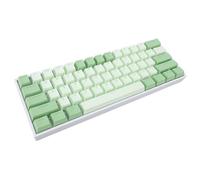 VBESTLIFE Teclado Mecánico RGB Inalámbrico de 3 Modos, Compacto de 61 Teclas Intercambiables en Caliente con Interruptor Azul, BT 5.0 2.4G USB C con Cable para PC Portátil para Juegos (Green)