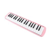 VBESTLIFE Teclado Melódico de 37 Teclas para Principiantes, Boquilla Desmontable, ABS Portátil con Cerbatana y para Aula (PINK)