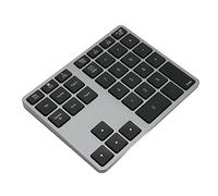 VBESTLIFE Teclado Numérico Bluetooth para Computadora Portátil, Teclado Numérico Inalámbrico Delgado de 35 Teclas para Entrada de Datos, Teclado Numérico Inalámbrico Recargable Tipo C,