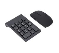 VBESTLIFE Teclado Numérico Inalámbrico con Ratones, 2.4 GHz Teclado Inalámbrico con 18 Botones Teclado Numérico 1200DPI Combo De Mouse Ultrafino Teclado Numérico Plug and Play para La Oficina En Casa