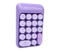 VBESTLIFE Teclado Numérico Inalámbrico de 18 Teclas, Teclado Numérico de 2,4G, de Contabilidad Financiera para Contabilidad de Escritorio Portátil (Purple)