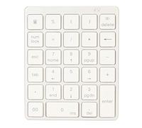 VBESTLIFE Teclado Numérico Inalámbrico, Teclado Numérico Bluetooth 28 Teclas Teclado Numérico de Contabilidad Financiera de Aleación de Aluminio Fino Recargable, para Computadora Portátil,