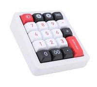 VBESTLIFE Teclado Numérico Mecánico, Teclado Numérico USB con Cable con Retroiluminación RGB, 19 Teclas Programables, Interruptores Intercambiables en Caliente, para PC Portátil de (White)