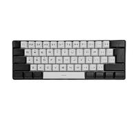 VBESTLIFE Teclado para Juegos con Cable 60%, Mini Teclado Mecánico Compacto con Retroiluminación LED, Teclado de 61 Teclas con Luz RGB para Jugadores de PC, Mecanógrafos, Viajes, Viajes de
