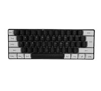 VBESTLIFE Teclado para Juegos con Cable 60%, Mini Teclado Mecánico Compacto con Retroiluminación LED, Teclado de 61 Teclas con Luz RGB para Jugadores de PC, Mecanógrafos, Viajes, Viajes de