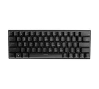 VBESTLIFE Teclado para Juegos, Teclado Mecánico Retroiluminado RGB con Interruptor Azul de 63 Teclas con Rollover de 26 Teclas, Interfaz Tipo C para Computadoras de Escritorio y Portátiles