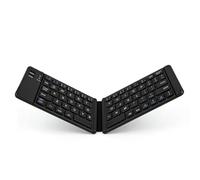 VBESTLIFE Teclado Plegable, Bluetooth Inalámbrico y Máquina de Escribir con Cable para Teléfonos Inteligentes, Tabletas, Ordenadores, Portátiles (Black)