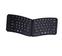 VBESTLIFE Teclado Plegable Ergonómico, Teclado Bluetooth Dividido Portátil, Teclado Inalámbrico Recargable Ultra Delgado para Viajes de Negocios