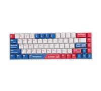 VBESTLIFE Teclado Portátil para Juegos Mecánico 60%, Retroiluminado RGB, Compacto, 68 Teclas, 3 Modos, Teclado de Oficina con Interruptor Rojo para PC Portátil con