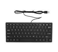 VBESTLIFE Teclado USB de 78 Teclas con Diseño Ergonómico Compacto (Black)