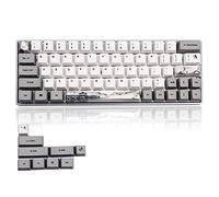 VBESTLIFE Teclas de Teclado mecánico, 73 Piezas PBT Teclas de sublimación universales para Teclado mecánico(6064 Patrón de Tinta)