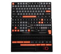 VBESTLIFE Teclas PBT Teclas de Sublimación de Tinte, 154 Teclas Perfil XDA Juego de Teclas Personalizadas para Teclado Mecánico para Juegos 61 87 98 104 108, Altura XDA (Naranja)