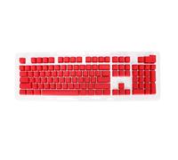 VBESTLIFE Teclas PBT, Teclas Personalizadas de Transmisión de 106 Teclas Ergonómicas OEM, Reemplazo de Teclas DIY para Teclado Mecánico(Rojo)