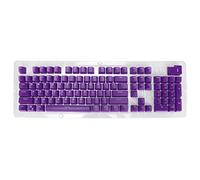 VBESTLIFE Teclas Personalizadas, para Teclado Mecánico de 61/87/104 Teclas, Teclas PBT Ergonómicas de Perfil OEM, Juego de 106 Teclas Personalizadas DIY, para Jugadores de PC(Púrpura)