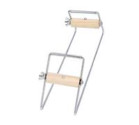 VBESTLIFE Telar de Cuentas de Acero Inoxidable, Telar de Cuentas Manual Extra Ancho con Tensión Ajustable, Kit de Bricolaje para Hacer Pulseras y Collares (dispositivo para tejer de plata)