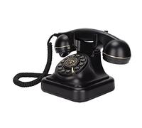 VBESTLIFE Teléfono Antiguo, Elegante Teléfono Retro Europeo de Moda para la Decoración de la Barra del Café de la Oficina en el Hogar, Teléfono Fijo Digital Vintage, Línea Fija Retro Europea Clásica