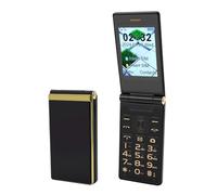 VBESTLIFE Teléfono con Tapa 4G Desbloqueado para Personas Mayores, Teléfono Celular con Tapa Básico con Botones Grandes y Pantalla de 2,8 Pulgadas, Bluetooth, Linterna Incorporada, Batería (Gold)