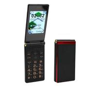 VBESTLIFE Teléfono con Tapa 4G Desbloqueado para Personas Mayores, Teléfono Celular con Tapa Básico con Botones Grandes y Pantalla de 2,8 Pulgadas, Bluetooth, Linterna Incorporada, Batería (Rojo)