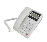 VBESTLIFE Teléfono de Escritorio con Cable con Pantalla LCD con Fecha Función de rellamada para el hogar y la Oficina