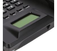 VBESTLIFE Teléfono de Escritorio gsm, Teléfono Fijo Inalámbrico con Doble SIM con Pantalla de 2,4 Pulgadas, Radio FM, Despertador y Agenda Telefónica 500 para Uso Doméstico, Hotel y Negocios
