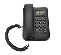 Vbestlife Teléfono de Escritorio Teléfono Fijo Dual FSK/DTMF SK/DTMF Sonido Claro Material ABS Oficina/Hogar/Hotel(Negro)