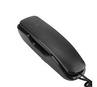 Vbestlife Teléfono de Pared con Cancelación de Ruido Último Número Rellamada Teléfono Montado en la Pared Antiinterferente para Oficina/Hotel(Negro)
