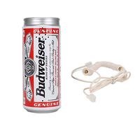 Vbestlife Teléfono en Forma de Lata de Moda Teléfono con Cable de Sonido Claro Regalo Creativo Teléfono Fijo de Escritorio para Amantes o Amigos(para la Cerveza Budweiser)