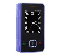 VBESTLIFE Teléfono Flip 2G, Teléfono Celular Plegable de Pantalla Dual Clásica para Ancianos, Grandes Teclas Táctiles, Admite Múltiples Idiomas (Purple)