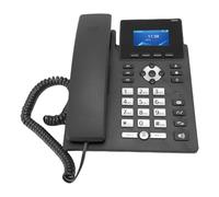 VBESTLIFE Teléfono IP, Pantalla de Color de 2.4 Pulgadas Dual Port Gigabit Ethernet Desktop Business Voip Teléfono, 2 Líneas, Cancelación de Ruido