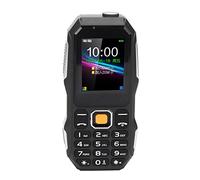 VBESTLIFE Teléfono Móvil Resistente para Personas Mayores, Desbloqueado, 2G, Botones Grandes, SIM Dual, Teléfono Móvil para Personas Mayores con Batería de 5800 MAh, Linterna, MP3, (Black)