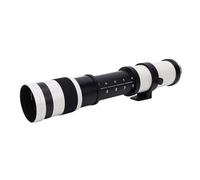 VBESTLIFE Teleobjetivo con Zoom F8.3 de 420-800 Mm para Cámaras con Montura EF EF-S, Lente de Enfoque Manual con Revestimientos MC Multicapa (White)