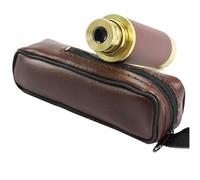 VBESTLIFE Telescopio Pirata Retro, Monocular Portátil de Mano con Construcción de Metal y Lente de Prisma Recubierta de Azul, para Acampar, Senderismo, Observación de Aves, Aventura Marítima (25x0)