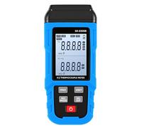 VBESTLIFE Termómetro Termopar Digital, Medidor de Alta Temperatura Tipo 4 K de Doble Canal con Almacenamiento de Datos 5999 Recargable por USB para Uso Industrial (SK-8306B de doble canal)