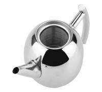 VBESTLIFE Tetera de Acero Inoxidable de 1500ml con Filtro de Malla Extraíble, Hervidor Duradero Resistente a la Oxidación para té, café, Agua, Uso en Cafetería en Casa (1500ML)