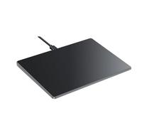 VBESTLIFE Trackpad USB con Cable, Ratón Táctil Grande de Aleación de Aluminio Delgado de 5,4 Pulgadas con Soporte de Múltiples Gestos, para Ordenador de Escritorio y Portátil (Black)