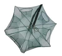 VBESTLIFE Trampa de Red de Pesca, Jaula Automática para Cangrejos y Camarones con Apertura Rápida, Trampa para Peces de Seis Orificios para Agua Salada de Agua Dulce, Olla Plegable de Nailon (6