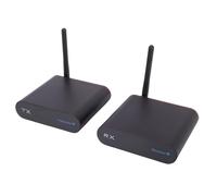 VBESTLIFE Transmisor AV Inalámbrico, 8 Canales 2,4 GHz 300 M Receptor Transmisor de Largo Alcance, Antiinterferencias, para TV PC Estéreo PAL NTSC Audio Video Transmiss (Enchufe de la UE)