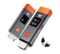 VBESTLIFE Transmisor y Receptor HDMI Inalámbrico, Extensor de 165 Pies/50 M Entrada de Decodificación 4K Salida 1080P, 2.4G/5.8G para Video y Audio Al Monitor Desde PC Proyector TV Box