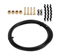 VBESTLIFE Tubo de Aceite de Freno de Bicicleta de Montaña, Tubo de Aceite de Freno de Disco Hidráulico de Bicicleta de Hilo Tejido PBT de Nailon para Bicicleta de Montaña (Negro) (para