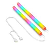 VBESTLIFE Tubo de Refrigeración por Agua ARGB para Carcasa de Ordenador de Escritorio, Sincronización de Luz ARGB de 5V, Programable, 16,8 Millones de Colores, 345x19mm, 2 uds.