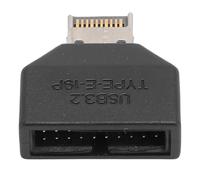 VBESTLIFE USB 3.2 Encabezado del Panel Frontal a un Adaptador de 19 Pines para Escribir E USB C, 10 GBPS de Extensión de la Placa Base Enchufe y Reproducción