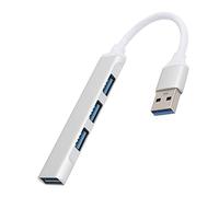 VBESTLIFE USB3.0 Hub Divisor de Ultra Alta Velocidad de Aleación de Aluminio de 4 Puertos para PC Portátil de Escritorio