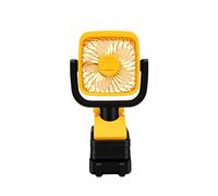 VBESTLIFE Ventilador de Clip, Rotación Portátil de 360°, Ventilador Inalámbrico con Clip Compatible con Batería de 20 V, Personal Silencioso de 4 Pulgadas con Abrazadera Fuerte, de Enfriamiento de