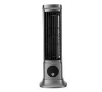 VBESTLIFE Ventilador de Escritorio, Ventilador de Torre de Escritorio sin Aspas, 3 Configuraciones de Velocidad, USB Silencioso Recargable, Funciona con Batería de 2000 MAh, Pantalla LED, Circulador